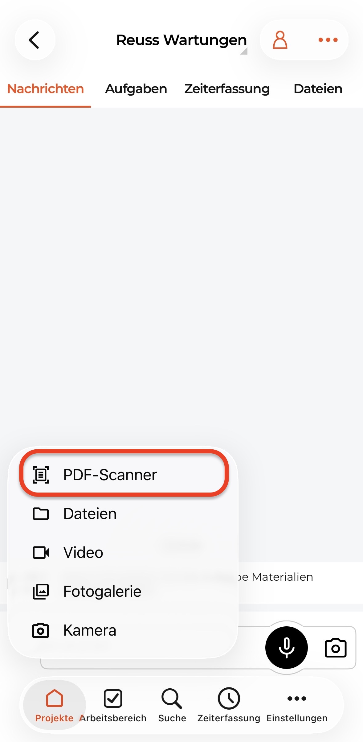 PDF Scanner klicken